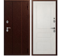 Дверь металлическая Термо М-2 860х2050мм L 1,2мм антик медь/белый кипарис
