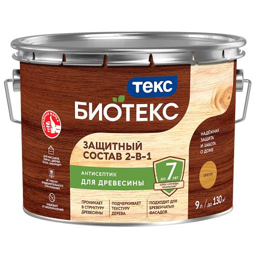 Защитный Состав 2-в-1 BIOTEKS орегон 9л; ТЕКС