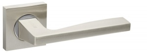 Ручка дверная раздельная Rock SN/CP-3 матовый никель/хром; Fuaro