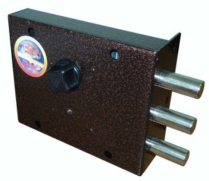 Замок накладной гаражный сувальдный ЗГС-7.1 578 3 ригеля/5 ключей; Сенат