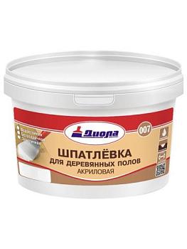 Шпатлевка для деревянных полов акриловая Д-007 1кг/ведро; Диола