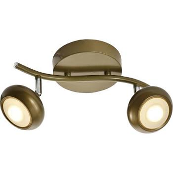 Спот светодиодный Carissa 2x5Вт матовое золото TL1244Y-02SG Toplight