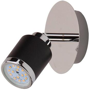 Спот Lorena 50Вт 1xGU10 чёрный хром TL1257Y-01BC Toplight