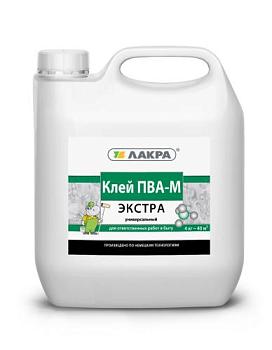 Клей ПВА-М Лакра универсальный Экстра 4кг; 0007855