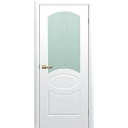 Полотно дверное Fly Doors Соната ПВХ белый ПО 700мм; Сибирь Профиль