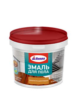 Эмаль акриловая для пола износостойкая Д-225 золотисто-коричневая 2 кг ДИОЛА