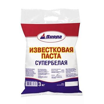 Известковая паста отбеленная 3кг; Диола