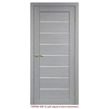 Полотно дверное Парма_408.12.60 эко-шпон дуб серый FL-Панель/Мателюкс