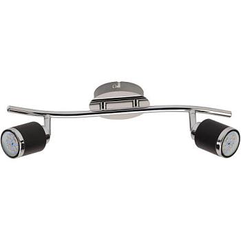 Спот Lorena 50Вт 2xGU10 чёрный хром TL1257Y-02BC Toplight