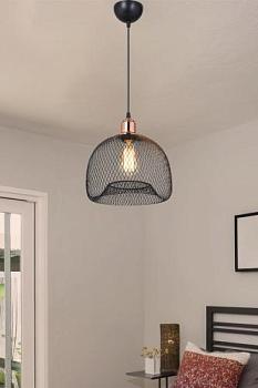 Подвес 1х20Вт Е27черный/метал Bryanne TL1603H-01BK Topllight