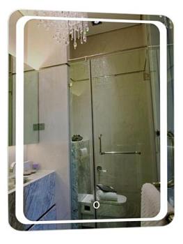 Зеркало для ванной комнаты Стиль 600х800 с сенсором овальное; Loranto