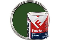 Эмаль ПФ-115 FAKTOR зеленая 0,8 кг; Ярославские краски