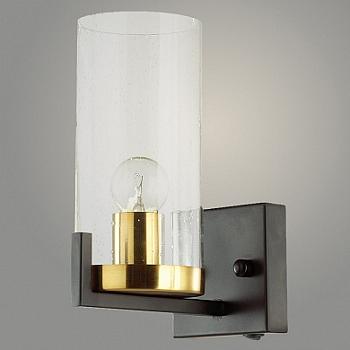Бра 1х40Вт E27 черный/бронза 2833/1W BK+AB; Lumis, 9880251575