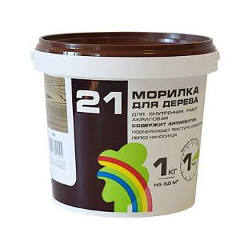 Морилка ВДАК 21 махагон 1 кг; РАДУГА