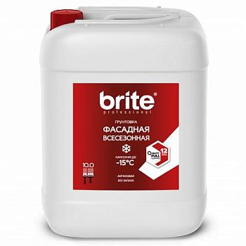 Грунтовка фасадная всесезонная BRITE PROFESSIONAL, 10 л; Ярославские краски