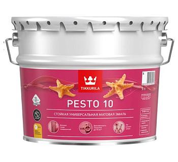 Эмаль универсальная Pesto 10 А матовая 9 л; TIKKURILA