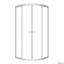 Душевое ограждение полукруглое 90х90х190 см стекло прозрачное Classic N900; Metakam