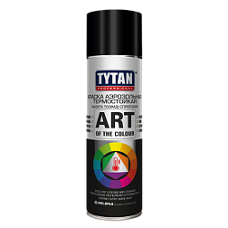 Краска аэрозольная термостойкая TYTAN Professional Art Of The Colour 400мл черная; 20502