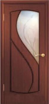 Полотно дверное Walsta Верона орех ДО 700мм стекло художественное
