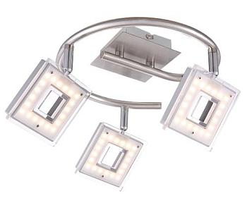 Спот LED Kerstin 3x4,2Вт матовый никель; Globo, 56138-3