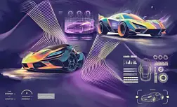 Обои виниловые 1,06х10 м ГТ Benefit Rally фиолетовый; ERISMANN, 60704-05/6