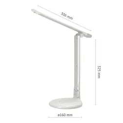Светильник настольный LED 10Вт TL-10DRU-W сенсор USB зарядка белый; ФОТОН, 24657
