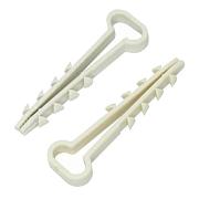 Дюбель-хомут 5-10 прямоугольный нейлон белый 100 шт