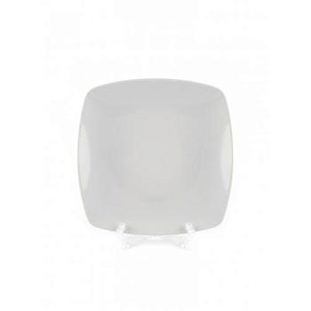 Тарелка плоская 25 см Акцент фарфор белый; Crystalex, 0571290 Akcent
