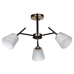 Люстра Альфа 3x60Вт E27 220В черный/белый; 324015903