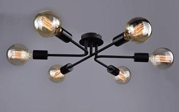 Люстра Алгоритм 6X60 Е27 РС21085 BK/6C