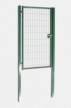Калитка левая (зам,ручка,навес,заглуш.) 1500х1000 мм Зеленый Ral 6005