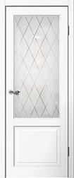 Полотно дверное Fly Doors CLASSIC С2 эмалит белый ПО 600мм; Сибирь Профиль