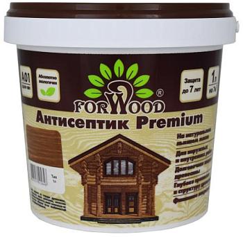 Антисептик на водной основе ВДПФ-1601 FORWOOD тик 1л; РАДУГА