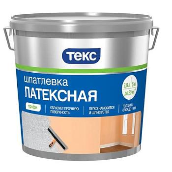Шпаклевка латексная Профи 5кг; Текс/ведро