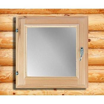 Окно для бани 50×50см двойное стекло ЛИПА; С-Л, 1192124