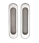 Ручки для гардеробной двери матовый хром