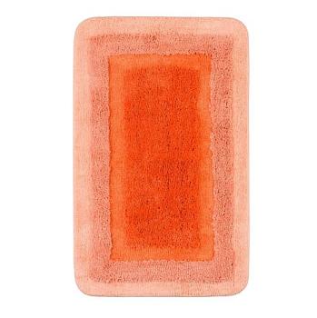 Коврик для ванной комнаты 50х80 см микрофибра на латексной основе светло-оранж Belorr orange; A13-44