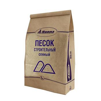 Песок строительный сеяный 5кг; Диола