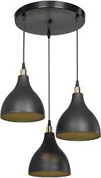 Подвес 3х60Вт Е27 черный/пластик Marjory TL1615H-03BK Topllight