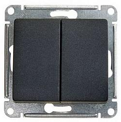 Выключатель Glossa с/у антрацит 2-кл; Schneider Electric, GSL000751