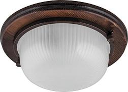 Светильник НБО 03-60-021 1х60Вт Е27 220V IP54 дерево орех круг; Feron, 11573