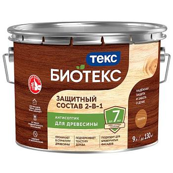 Защитный Состав 2-в-1 BIOTEKS Махагон 9л; ТЕКС