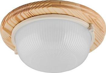 Светильник НБО 03-60-011 1х60Вт Е27 220V IP54 дерево клен круг; Feron, 11569