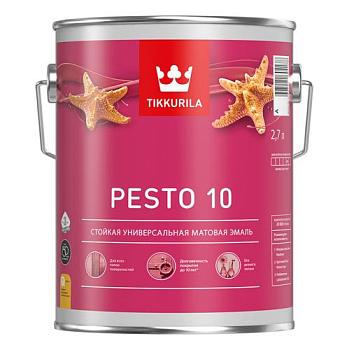 Эмаль универсальная Pesto 10 С матовая 2,7 л; TIKKURILA