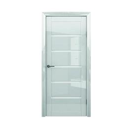 Полотно дверное Фрегат Глянец Вена белый 700мм стекло белое