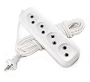 Удлинитель сетевой 4-й 5 м б/з 10 А 250 В; LUX, У4-0