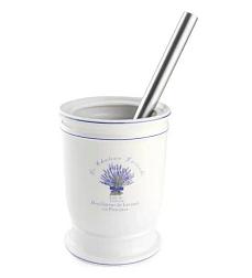 Ерш для унитаза со стаканом напольный керамика, металл белый Lavender; 790-14