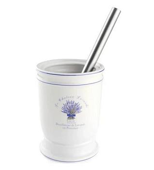 Ерш для унитаза со стаканом напольный керамика, металл белый Lavender; 790-14