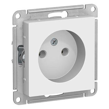 Розетка электрическая Atlas Design с/у 1-ая белая б/з; Schneider Electric, ATN000141