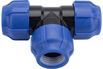 Тройник ПНД компрессионный 32-32-32 (30/6) VALFEX